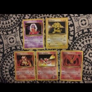 Jynx, electabuzz, & magmar Pokemon cards